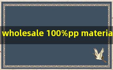 wholesale 100%pp materials filter